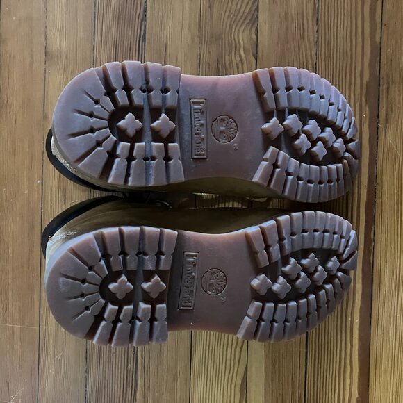 Timberland Men's Tan Leather Boots with Black Collar - Picture 4 of 4